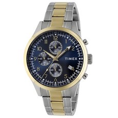 TIMEX 유니섹스 손목시계 드레스 TW2Y01500 석영 50M 방수 미네랄 유리 네이비 문자판