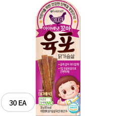 아이배냇 유아용 꼬마 육포 30g, 닭가슴살, 30개