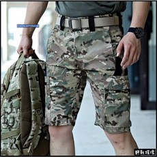 【野戰搖滾】甲殼蟲多口袋工裝戰術短褲 黑色碳灰色 耐磨多口袋設計 舒適寬鬆版型 適合戶外工作休閒