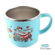 里和 lilfant 韓國製304不銹鋼杯 兒童防滑隔熱漱口杯 正版, 1個, 汪汪隊225ml