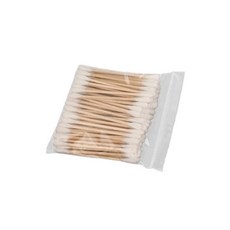 嬰兒棉花棒 柔軟棉頭木軸 獨立包裝寶寶清潔護理必備, 1個, 100個裝