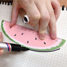 과일모양자 수박 디자인 15cm 자