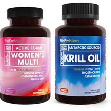 영양제 인지질 크릴오일 바이오엠블렘 남극 크릴 오일 여성용 종합 비타민, 영양제 인지질 크릴오일 바이오엠블렘 남극 크릴 오일 여, 1개