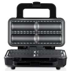 가정용 소시지 구이 핫도그 와플 샌드위치 기계 바게트 빵 굽는도구 카페 업소용, 유럽 규정, 블랙, 기본 색상