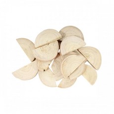 초등미술 액자만들기 꾸미기소품 반원형 나무조각 돌봄교실 창의력발달 만들기키트, 1개, 천연 나무 조각 반원형_중