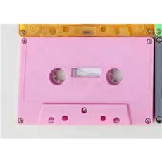 공테이프 60분 컬러 멀티 1PC 20팩 스튜디오 DROPSALE에 어학 카세트테이프, 핑크 기체