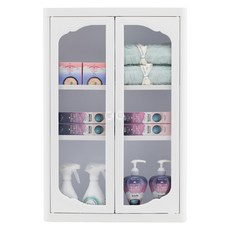 홈앤드림 엑센트 욕실장 D720 화이트 수납장 벽걸이 화장실 정리함 플라스틱 선반 틈새 욕실 슬림 모던, 1개