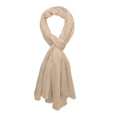 Ayurvastram 부드러운 거즈 우븐 퓨어 캐시미어 스카프 랩 스톨 71.1x203.2cm28x80인치 네이비 141042, 베이지