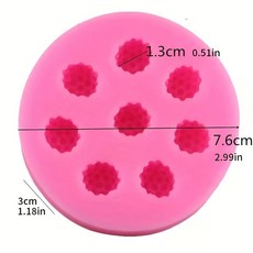 블루베리 라즈베리 오디 열매 설탕 뒤집기 실리콘 몰드 점토 수제 초콜릿, 색상: 2. raspberry