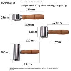 DIY 가죽 공예 다이아몬드 치즐 조각용 에지 프레스 롤러 롤링 휠, [03] Medium Size