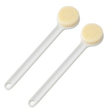 제이팩 소프트 샤워 브러쉬, 1세트, 2개입, 화이트