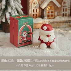 聖誕老人香氛蠟燭 英國梨小蒼蘭香型 居家裝飾擺件, 1個, 誕老人香薰蠟燭【英國梨小蒼蘭】*1pcs