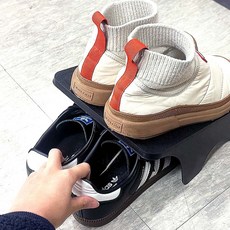 슈즈랙 신발장정리 슈즈렉 신발정리대 신발정리함 원룸신발장, 블랙, 1개