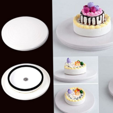 플라스틱 케이크 눈금 돌림판 베이킹 아이싱 도구, 1개
