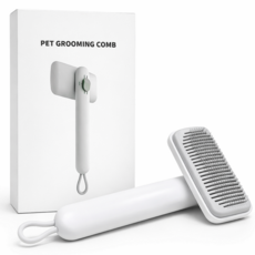 그로업스 대형견 부위별 조절가능 안아픈 반려동물 브러쉬, 1개, 화이트