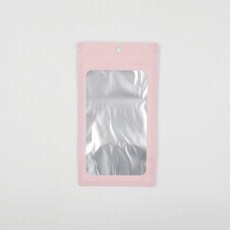어린이집 구디백 고급 포장용 핑크 반투명 컬러 지퍼백(10cm X 18cm) 대량 주문 단체 유치원 초등 생일 답례품 돌잔치