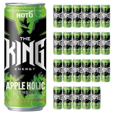 롯데 핫식스 더킹 애플홀릭 에너지음료 사과맛 야근 수험생 스파클링, 355ml, 96개입