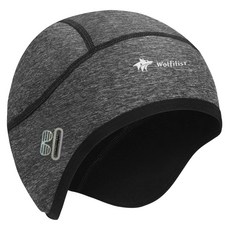 [WOLFILIST] 이너캡 사이클캡 가을/겨울용 헬멧 이너햇 방한 방풍 스컬캡 비니 후리스안감 보온성 귀마개 남여공용 자전거/스키/등산/런닝모자, 기타