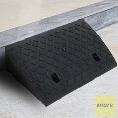 계단 문턱 휠체어 진입판(50x27x9cm) (블랙) 휠체어문턱