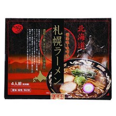 Tsurara 北海道札幌醬油&味噌拉麵 4包入 582g, 1盒