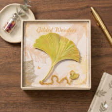 OFFCURVE 빈티지 금속 나뭇잎 책갈피 펜던트 선물세트 감성 북마크, 1개, 은행나무 잎