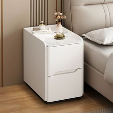 침대 협탁 수납 스마트 사이드 틈새 충전 호텔, 완제품 조립 완료, 35x40x58cm, 2단 락 플레이트 바닥형 높이 49cm