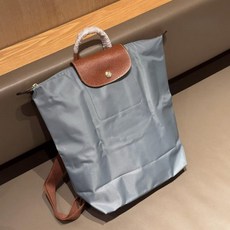法國新款龍驤大雙肩背包百搭餃子背包折疊包大容量通勤旅行背包, 新款双肩包钢铁灰:1個, 1個