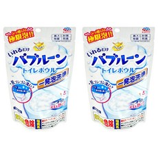 EARTH 地球製藥 抑菌發泡馬桶清潔粉 一袋一次無需測量 鹽素系配方, 180g, 2包