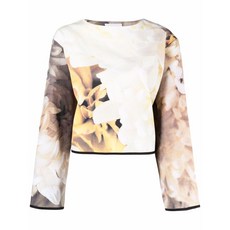 아투바디쿠튀르 플레임 프린트 크루 넥 스웨트셔츠