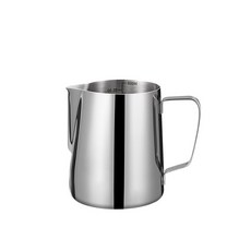 포리야 밀크피쳐 눈금형 라떼아트 우유저그 스팀피쳐, 600ml, 1개 600ml, 1개