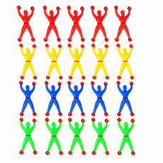 픽미 스파이더 끈끈이 벽타기 4종 x 5p 세트, 레드 + 그린 + 옐로 + 블루, 1세트