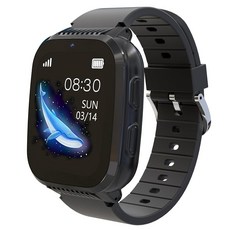 Veunti 4G 아동용 스마트 워치 남아용 GPS 트래커 및 화상 통화 문자 메시지 시계 만 5-12세 아동용 12/24시간 SOS 음성 채팅 알람 시계 카메라 만보계 클, 4G 아동용 스마트 워치 남아용 GPS 시계, 아동용, 블랙