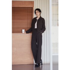 [국내 매장품] 폴햄 POLHAM 여성) 스웨이드 턱 와이드 슬랙스_PHE4PP2049 196673