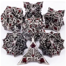 DND 메탈 다이스 7개 세트 MTR 던전 앤 드래곤 롤플레잉 게임용 선물 그린, 04 K07