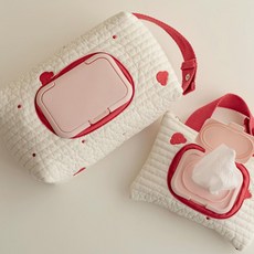 디어블루 물티슈 커버 3color, 1개, 레드곰