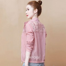 YAPOGI 여름 얇은 얼음 실크 들어 갔어 의류 여성 의류 2022 새로운 패션 카디건 야구 의류 하이 엔드 유럽 패션 코트 YAPOGI