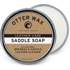 오터 왁스 새들 비누 | 5온스 가구 부츠 신발 승마 용품 및 가방용 가죽 클리너 100 천연 성분 색상 변색 방지 미국 포틀랜드 제조, 1