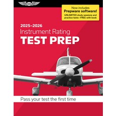 (英文圖書)Instrument Rating Test Prep 2025-2026: Paperback Plus Software--Pass Your FAA Exam 平裝版, Aviation Supplies & Academics, 英文