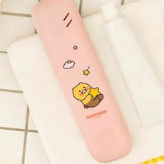 꼬미얌 칫솔소독 춘식이핑크 215x54x28 휴대용칫솔소독기