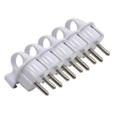 원스탑 이물질차단 접지 기역자 돼지코 AC 플러그, 5개