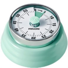 프라홈 레트로 태엽 수동 기계식 주방 쿠킹 타이머, 민트, 1개