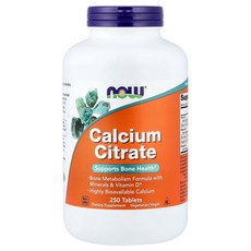 나우푸드 칼슘 구연산칼슘 600mg 250정 마그네슘 아연 구리 비타민D2 비건 레시틴, 1개