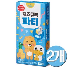 (서울우유) 치즈큐빅파티 플레인 87g, 2개