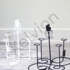 트레분 캣 컵걸이 부엌걸이 컵행거 컵거치대 텀블러걸이, 아이보리