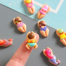 소소로이 수영친구들 냉장고 자석 마그네틱 감성 인테리어 소품 6종, 수영 친구들