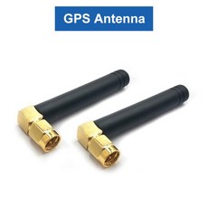 2Pcs GPS 안테나 외부 패시브 스틱 옴니 모듈 용 SMA 남성이있는 고 이득 수직, 01 SMA male 90 degrees