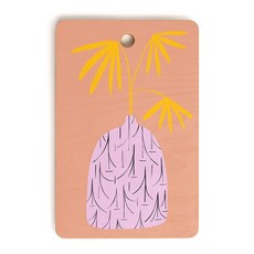 Society6 Sandra Poliakov 대나무 도마 - 주방 장식 주방용 독특한 도마 40.6 x 26.7 1.3cm16 10.5 0.5인치 과일 및 꽃 그릇 2569, 16"L x 10.5"W, 정물 여름