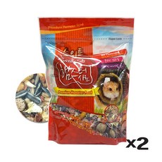 햄스터먹이 스몰펫 햄스터 혼합사료 영양 먹이 펠렛사료 700g X2, 본상품
