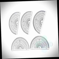 플라스틱 각도기 5개입, 1개