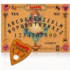 WEBEEDY 매직 램프 스피릿 보드 점쟁이 조디악 나무 점술 보드 플래닛 포함 진자 보드 형이상학적 메시지 말하는 보드 의사 결정자 크리스마스 할로윈용 진자 선물, WEBEEDY 매직 램프 스피릿 보드 점쟁이 조디악 나